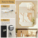 24"X36" Gold Foil Scalloped Decorative Wall Mirror
