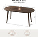 63" Oval Dining Room Table for 4-6 | Modern Wooden Dining Table, Solid Wood Legs, Kitchen Table, Dining Room, Office, Living Room, Walnut