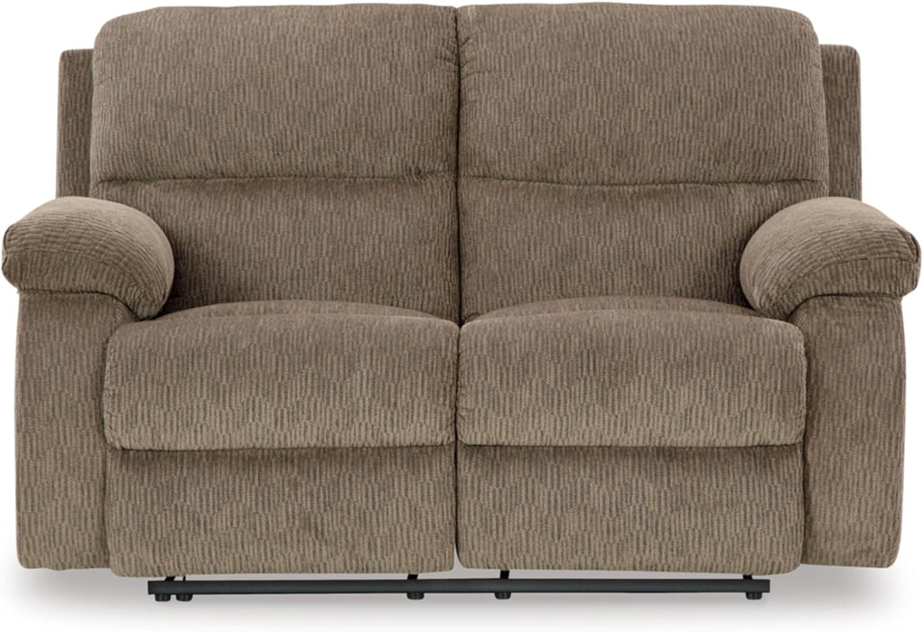 Manual Recliner Loveseat - Light Brown