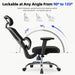 Office Chair Ergonomic Desk Chair Breathable Mesh Chair with Lumbar Support & Headrest, Black Office Chair 330 Lbs Home Computer Chair Thickened Cushion, Tilt Lock