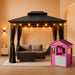 10x12 Durable Gazebo With UV Weatherproof Aluminum