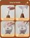 Tripod Table Lamp, Small Cute Bedside Lamp with Linen Beige Lampshade, Nightstand Lamp for Nursery, Bedroom, Kid Room, Living Room, Light Brown Wooden Base, E26 Socket, 14.2 Inch