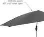 Versa-Brella UPF 50+ Personal Sun Shade - Portable Umbrella for Sports & Outdoors - Secure Clamp, 360-Degree Swivel Adjustable Position for Maximum Sun Protection - Compact with Carry Case