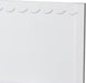 Roni Modern White Wood Twin Platform Bed with Scalloped Edges