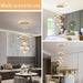 Gold Chandeliers Pendant Light Dimmable Three Color