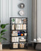 5-Tier Tall Book Shelf, Metal Bookcase with Adjustable Shelves | Metal Bookshelf,Bookend,Anti-Tip,Leveling Feet,,Display Storage Shelves for Bedroom/Office,Rust-Resistant,Easy Assembly Black
