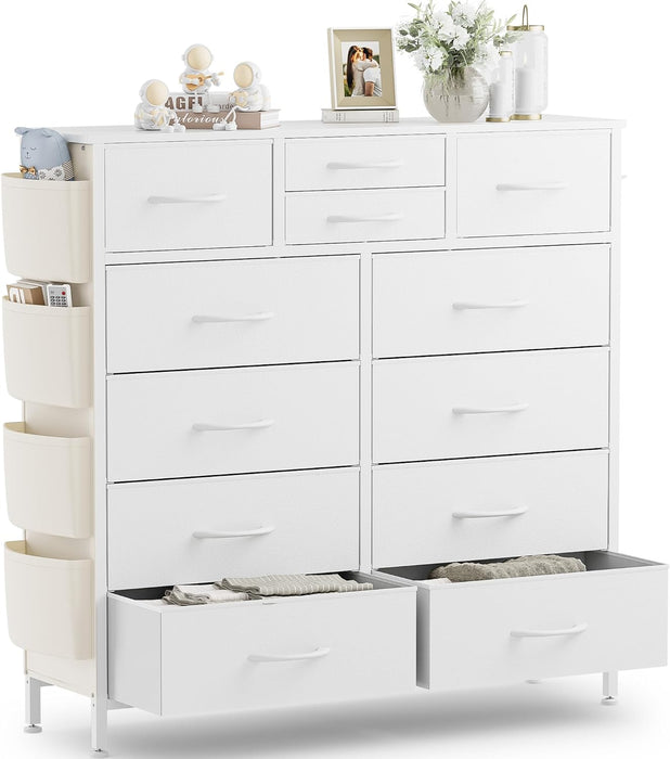 White Dresser with 12 Drawers