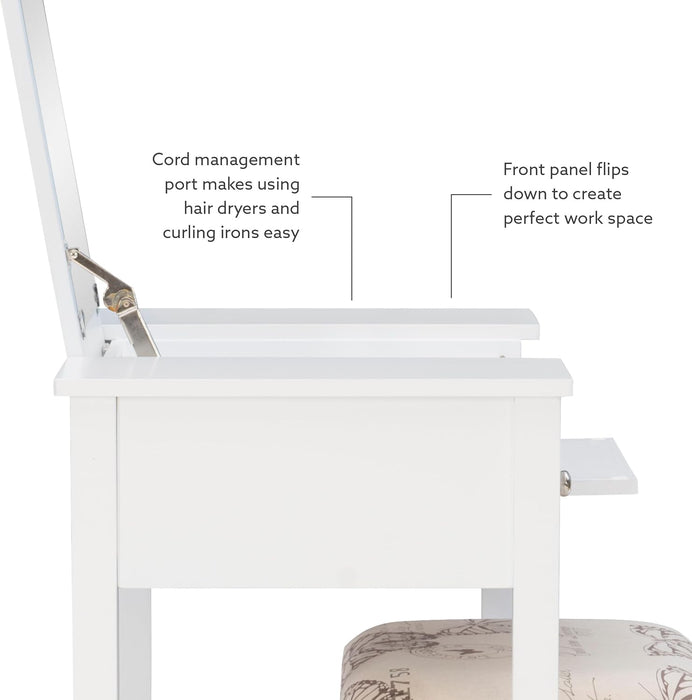 Vanity Set White