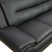 Modern Living Room Furniture Set,Leather Sofa Set for Living Room,Leather Couch Living Room Set for Office (Sofa and Loveseat Set,Black 2)