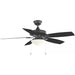 Gazebo III 52 In. Indoor/Outdoor Wet Rated Natural Iron Ceiling Fan with LED Bulbs Included