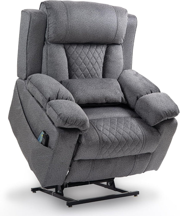 Big Man Power Lay Flat Lift Recliner Chair,Grey