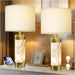 27" Alabaster Table Lamps Set of 2,Table Lamp with Night Light