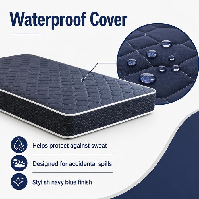 Twin Size Memory Foam Mattress, 6 Inch Bed Mattress in a Box Water-Resistant