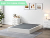 9 Inch High Profile Box Spring, Sturdy Metal Frame Mattress Foundation, Easy Assembly, Quiet & Noise-Free, Queen Size