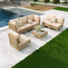 Boho Outdoor Patio Furniture Set with Non-Slip Cushions - 7 Piece