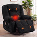 Oversized Recliner Chair,Extra Wide 360° Swivel Rocker Massage Heat