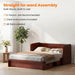 DeepMaroonShade Queen Murphy Bed Easy Assembly System