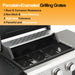 Stainless Steel 4-Burner Propane Gas Grill – 40,000 BTU Output, Porcelain-Enamel Grates, Even Heating System & Easy Grease Management for Backyard Patio BBQ Parties