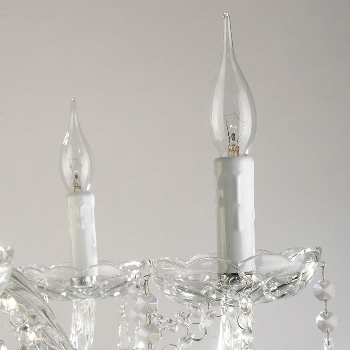 Farmhouse 5 Light K9 Crystal Chandelier PendantLightFixture