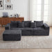 109-Inch L-Shaped Cloud Couch Modular Sectional Sofa