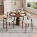 Modern Wooden Dining Chairs Set of 4, Upholstered Kitchen Chairs