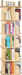 Rotating Solid Pinewood Five Tier Corner Bookshelf
