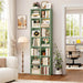 71 Inches Tall EmeraldGreen Adjustable Sturdy Bookshelf
