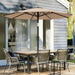 9FT Outdoor Patio Umbrella with Tilt and Crank, Beige
