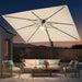 10' X 13 'Patio Umbrella with LED Light Outdoor Cantilever Umbrellas