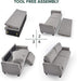 Soft Gray Sofa - Easy Assembly