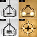 17.7 Inch Black Glass Drum Chandelier Contemporary