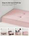 Mazie Collection - Storage Ottoman Bench, Foldable Foot Rest, 15 X 30 X 15 Inches, End of Bed Bench, Storage Chest, Load 660 Lb, Living Room, Bedroom, Entryway, Jelly Pink ULSF247R01