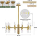 Modern Gold Chandelier 20-Light, Large Luxury round Candle Chandeliers with Acrylic Shades, 26.7" Dining Room Light Fixture for High Ceilings, Living Room, Foyer, Entryway, G9 Base