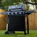4-Burner Gas Grill with Side Tables, 36,000 BTU, 559 Sq. In., Black | Outdoor Propane BBQ Grill with Premium Enameled Coated Chamber Body & Porcelain-Enameled Grates for Deck Party & Patio BBQ