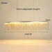 Ceiling Chandelier Gold Chains Remote Modern Tassel Aluminum Chain Led Pendant Light Kitchen Living Room Decoration Hanging Lamp