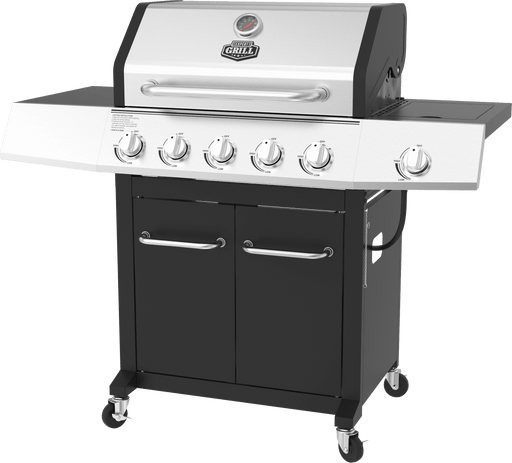 5 Burner Propane Gas Grill with Side Burner