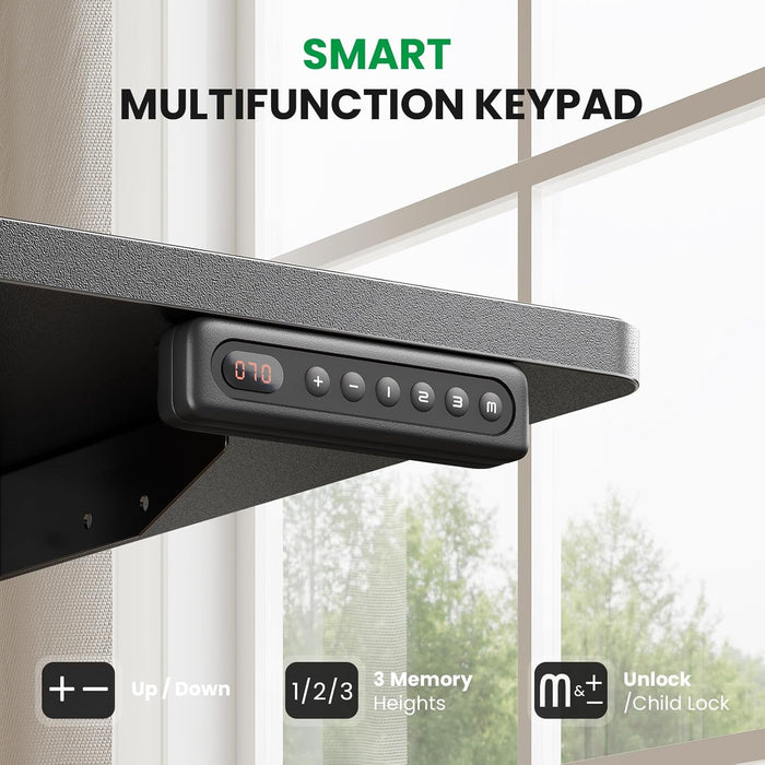 Adjustable Electric Standing Desk with Memory Presets - ShipItFurniture