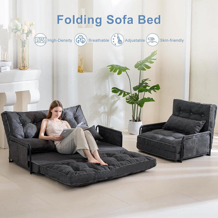 Adjustable Folding Floor Sofa Bed with Five Positions - ShipItFurniture