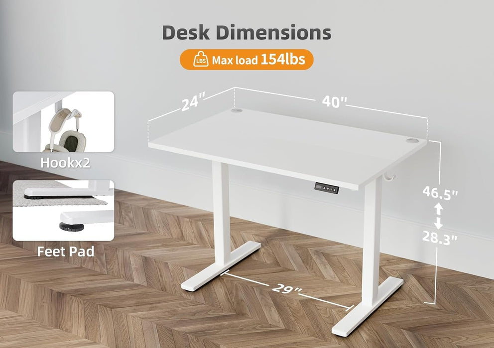 Adjustable Height Electric Standing Desk for Home Office - ShipItFurniture