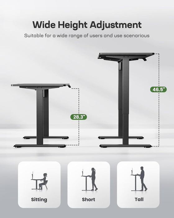 Adjustable Height Electric Standing Desk with Memory Presets - ShipItFurniture