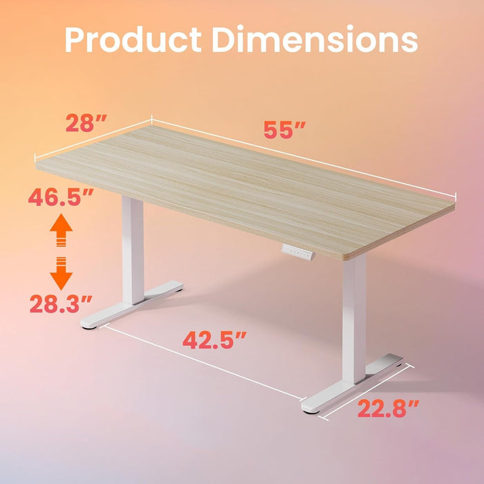 Adjustable Height Electric Standing Desk with Memory Settings - ShipItFurniture