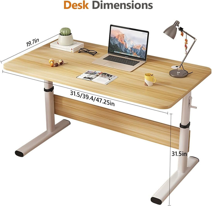 Adjustable Height Manual Standing Desk for Home Office - ShipItFurniture