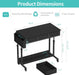 Adjustable Height Rolling Standing Desk with Drawers - ShipItFurniture