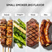 Outdoor Smoker with Door, Vertical Charcoal Smoker, Outdoors Charcoal Grill with 2 Detachable Grill Netting Smoking Racks, Suitable for Lawn Picnic Backyard BBQ, Small Families, Black