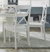 Home Styles 5177-802 Classic White Pair of Dining Chairs 18"-7/8" W, 22"-1/4" D, 38"-3/8" H