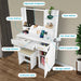 Vanity Set, Vanity Desk with Mirror and Lights, Vanity Desk with Drawers, Vanity with Charging Station, Vanity with Chair, Vanity with Storage, White Vanity, Makeup Vanity，Bedroom Vanity