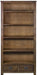 Mission Quarter Sawn Oak Bookcase with 2-Drawers & Open Shelves
