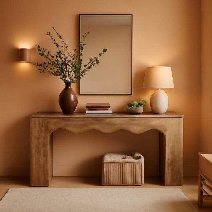 63" Farmhouse Console Table, Wooden Couch Table behind Sofa with Storage, Long Entryway Sofa Station, Narrow Console Stand with Base, Hallway Stand for Entryway, Living Room