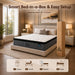 King Mattress 14 Inch Hybrid Mattress in a Box, Upgraded Memory Foam Pocket Springs for Superior Motion Isolation, Pressure Relie Deep Sleep Cooling Bed, Breathable Removable Cover