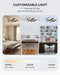 60 Inch Gold Farmhouse Ceiling Fan Integrated Lighting